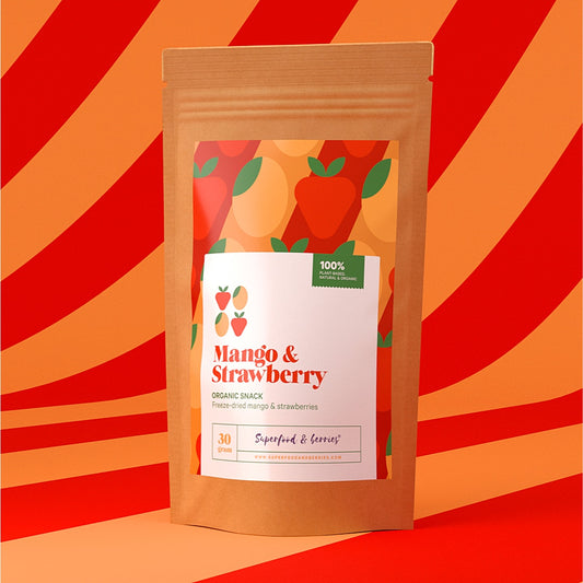 Bio-Mango-Erdbeer-Snack 30g